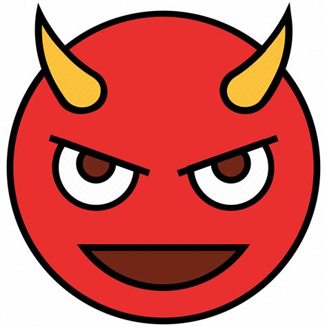 Cartoon, devil, emoji, emotion, evil, face, smiley icon - Download on ...