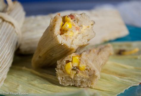 Cheesy Sweet Corn Tamales Recipe - That Frugal Foodie