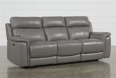 Gray leather reclining sofa is a beautiful selection for your home ...