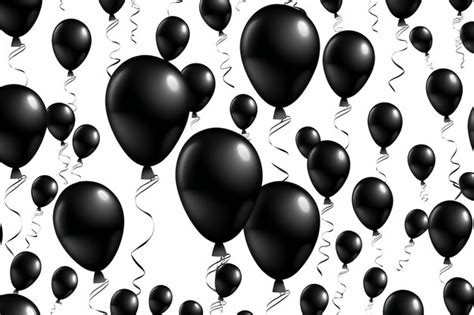 Premium AI Image | Black Party Balloons Background