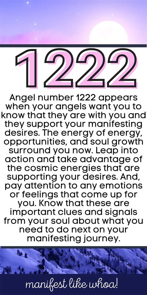 1222 Angel Number Meaning For Manifestation | Angel number meanings ...