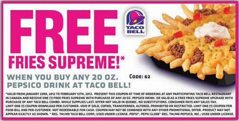 Printable Coupons: Taco Bell Coupons