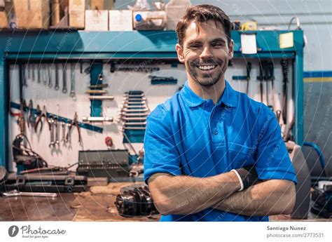 Portrait of Car Mechanic Man - a Royalty Free Stock Photo from Photocase