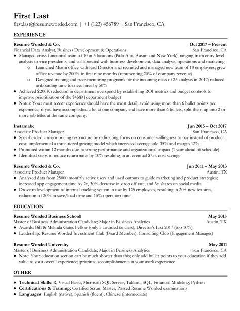 Financial Aid Advisor CV Example for 2023 | Resume Worded