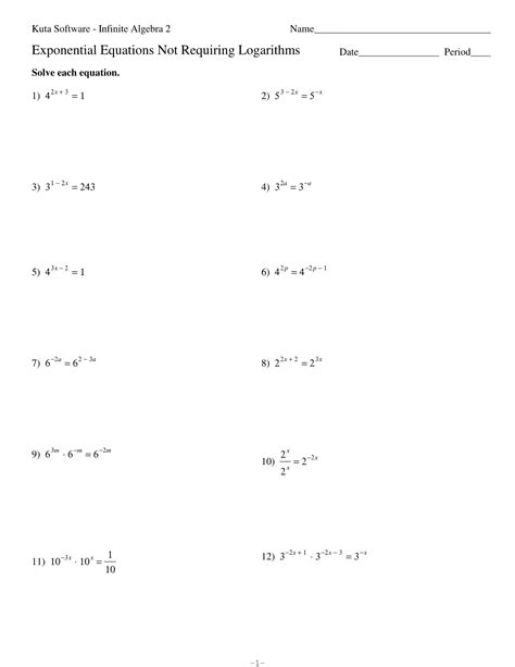 Logarithmic Equations Worksheet With Answers – Pro Worksheet