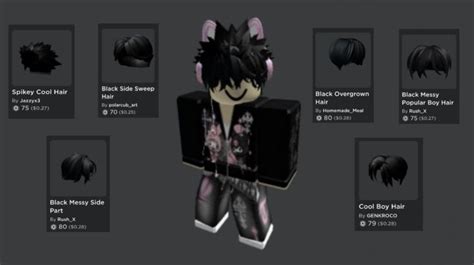 lqv1r's hair combo in 2021 | Emo boy hair, Roblox, Emo fits