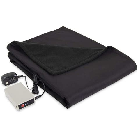 Serta MicroFleece Battery Electric Heated Warming Throw Blanket ...