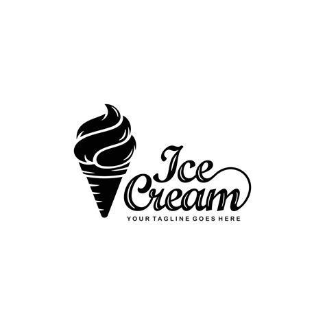 Ice cream logo design vector 12047889 Vector Art at Vecteezy