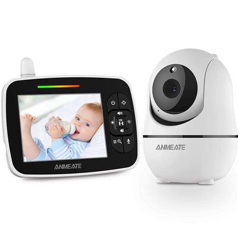 Buy ANMEATE Baby Monitor with Remote Pan-Tilt-Zoom Camera,Large Display ...