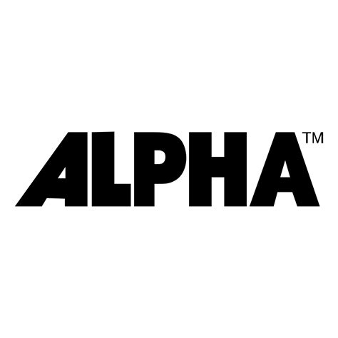 Alpha Logo Black and White – Brands Logos