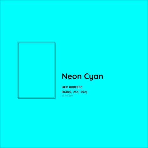 About Neon Cyan - Color codes, similar colors and paints - colorxs.com