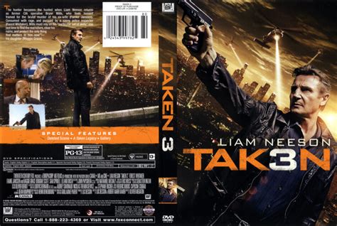 Taken 3 DVD Cover & Label (2015) R1