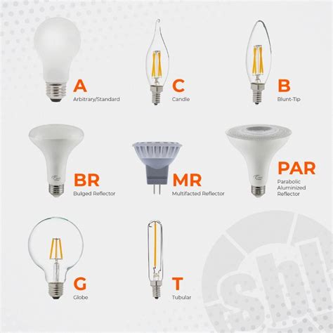 Light Bulb Shape And Size Chart Reference Charts | 6b.u5ch.com