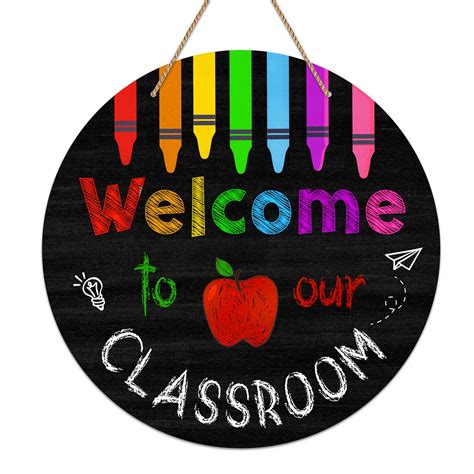 Buy FLYAB Welcome Sign for Classroom Door Decorations 11.5" Welcome to ...