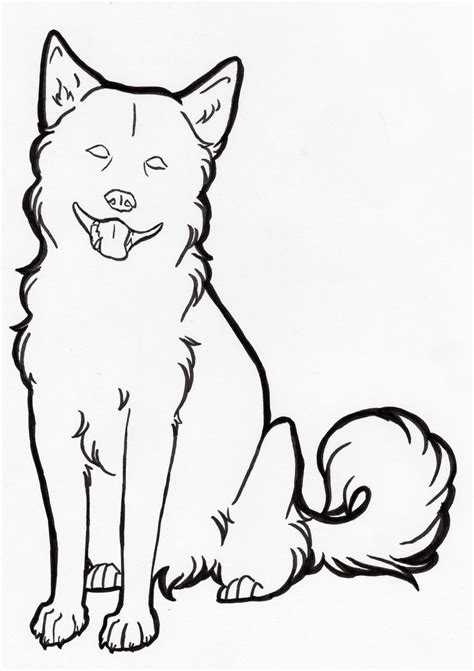 FREE Dog Line Art by nanaphiroth on DeviantArt