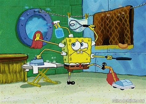 Cleaning GIF by SpongeBob SquarePants - Find & Share on GIPHY