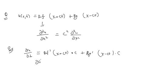 SOLVED:Wave equation Traveling waves (for example, water waves or ...