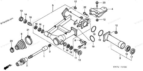 Honda ATV 2007 OEM Parts Diagram for Swingarm | Partzilla.com