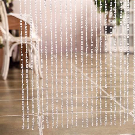 8ft Crystal Diamond Beaded Curtain with Bendable Plastic Rod in 2020 ...