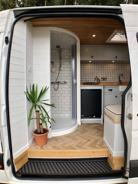 Shower | Van conversion shower, Van conversion interior, Van interior