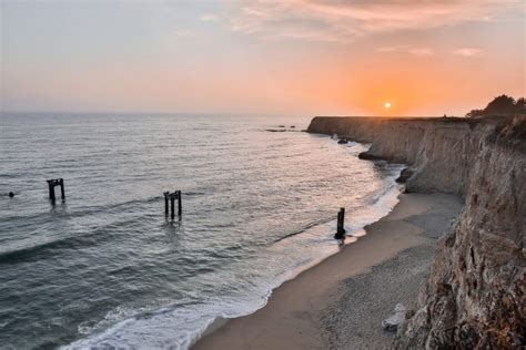 Davenport Pier Beach in Davenport, CA - California Beaches