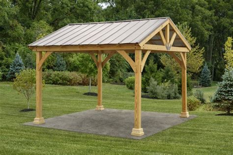 12x12 Westmont Wood Pavilion Kit in 2020 | Patio gazebo, Pergola plans ...