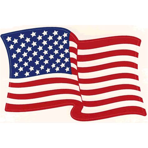 United States Of America Wavy American Flag - Sticker at Sticker Shoppe