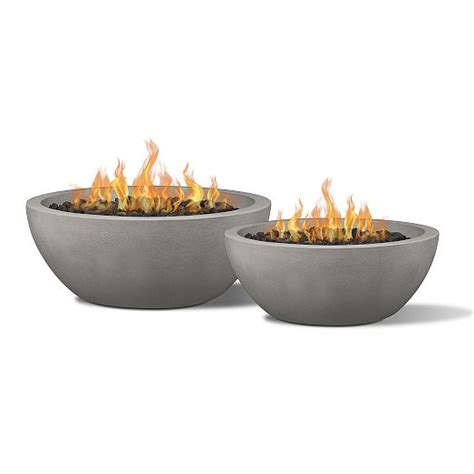 Round Concrete Fire Pit Table (38"–42") | West Elm