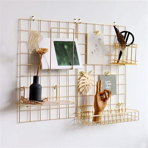 Buy FRIADE Wall Grid Panel for Photo Display,Wall Storage Organizer,5 ...