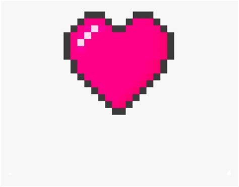 #heart #pixelheart #minecraft #tumblrsticker #pixel - Kawaii Heart Png ...