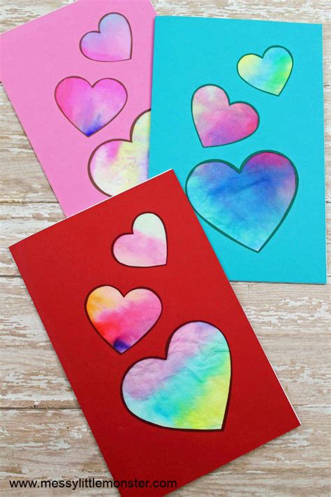 Valentine Heart Card - A fun heart craft for preschoolers - Messy ...