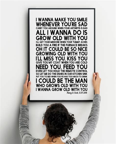 Custom song Lyrics for Wall Art by SkyPrintArt | Lyric prints ...