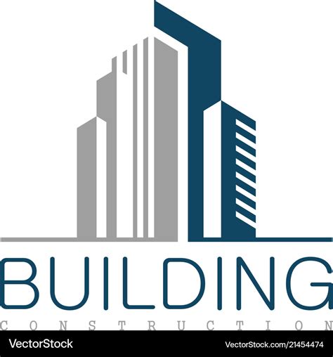 Building construction logo Royalty Free Vector Image