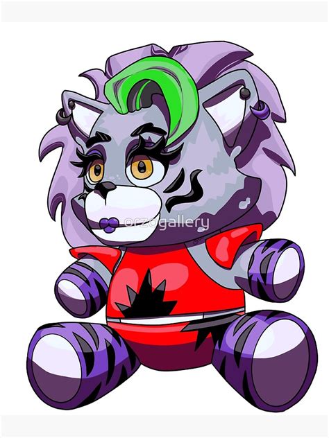 "Roxanne Wolf Plushie - FNAF Security Breach" Art Print by orzogallery ...