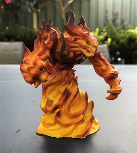 Toys & Games Role Playing Miniatures 5e Fire Elemental for Dungeons and ...