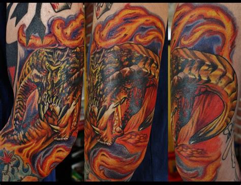 Balrog tattoo | Earth tattoo, Hobbit tattoo, Geek clothes