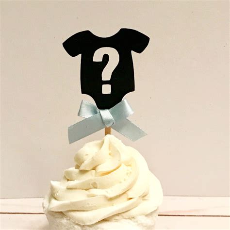 Gender Reveal Cupcake Toppers Gender Reveal Party Gender - Etsy