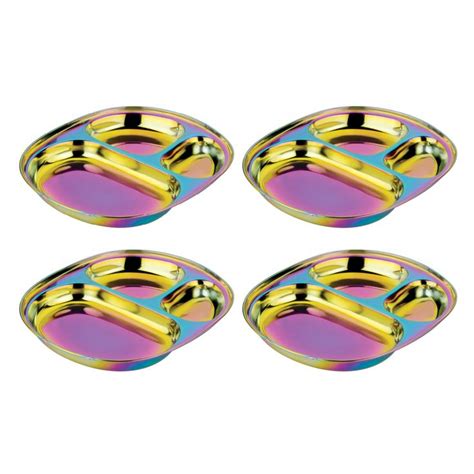 Colorful stainless steel dinnerware separates for kids including sets ...