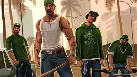 CJ from GTA San Andreas wallpapers!