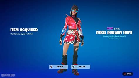 How To Get Rebel Runway Hope Skin NOW FREE In Fortnite! (Unlocked ...