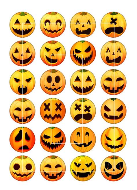 Carved Pumpkin Faces Patterns