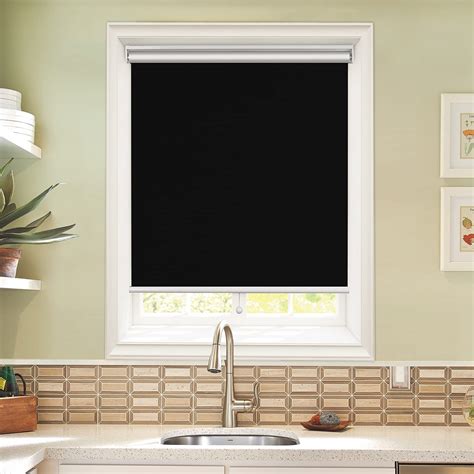 Buy Roller Shades Pull Down Blackout Shades Cordless Window Blinds with ...