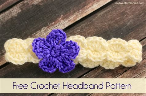 Free Crochet Flower Headband Pattern