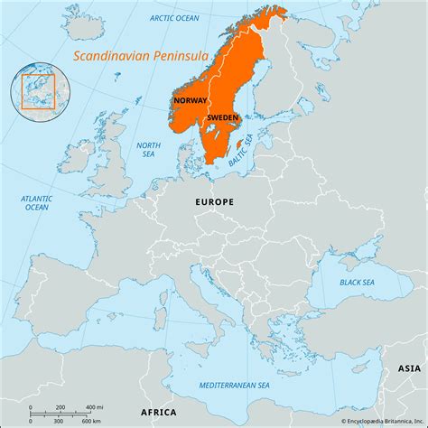 Map Of Europe Scandinavian Peninsula - Glynis Frederique