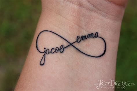 Personalized Infinity Tattoo | jRoxDesigns