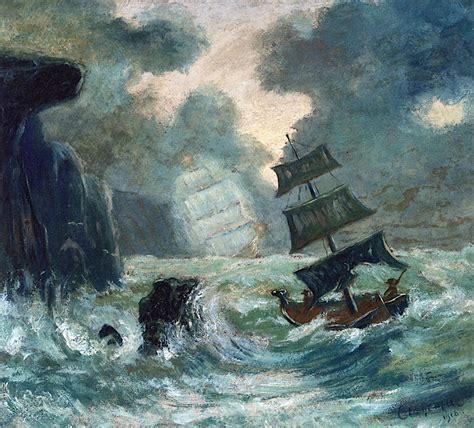 The Flying Dutchman Painting | Louis M. Eilshemius Oil Paintings