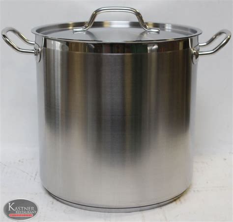 20QT STAINLESS STOCK POT WITH LID