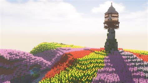 Minecraft: How to build "Flower Farm" house - YouTube