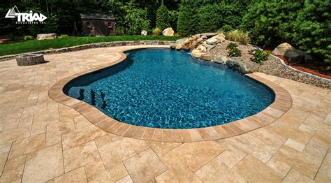 Natural Travertine Stone Pool Deck | Travertine pool, Travertine pool ...