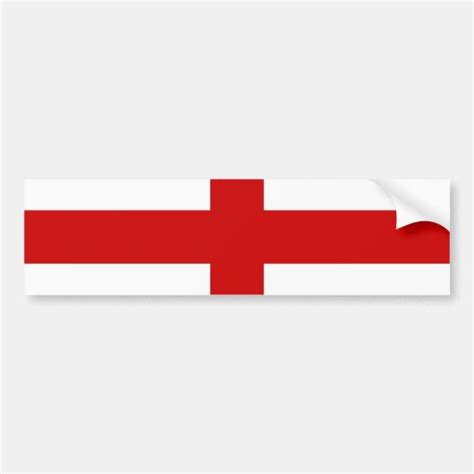 England Flag Bumper Sticker | Zazzle